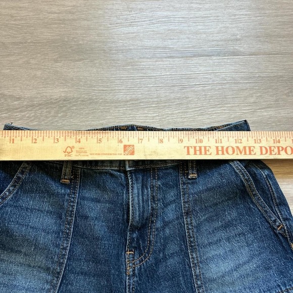 Dark Wash Faded Baggy Utility Jeans 27x30 Wide Leg Y2K 2000s Vintage - Picture 4 of 6